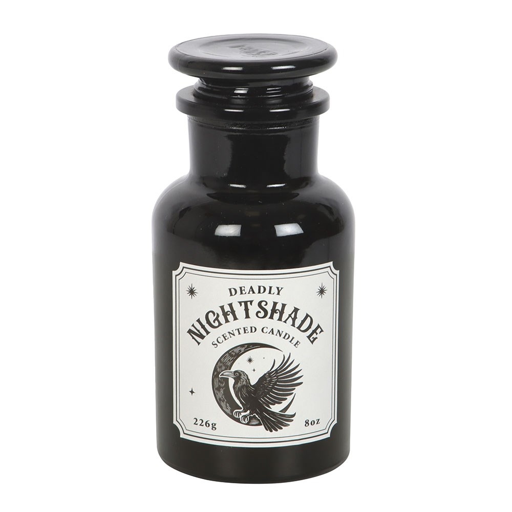 Something Different - Mystic Raven Deadly Nightshade Apothecary Duftkerze - Schwarz